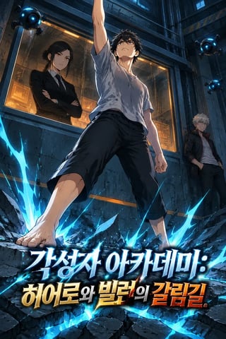 각성자 아카데미: 히어로와 빌런의 갈림길 표지