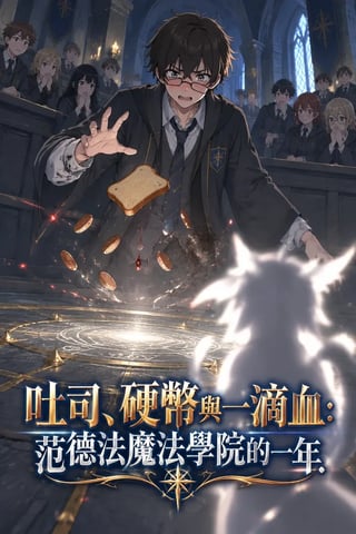 《吐司、硬幣與一滴血:范德法魔法學院的一年》封面