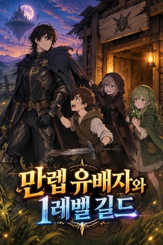 만렙 유배자와 1레벨 길드 표지