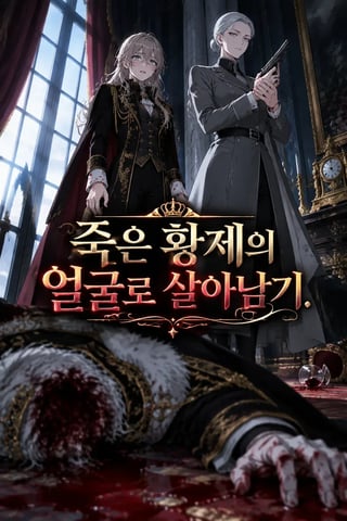 죽은 황제의 얼굴로 살아남기 표지
