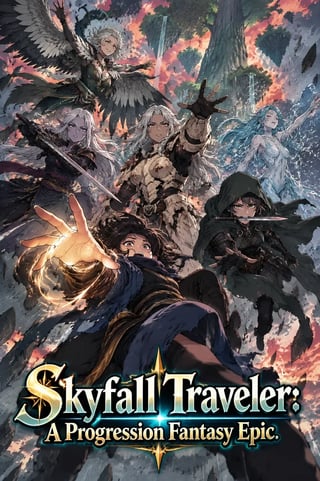 Cover Skyfall Traveler: A Progression Fantasy Epic