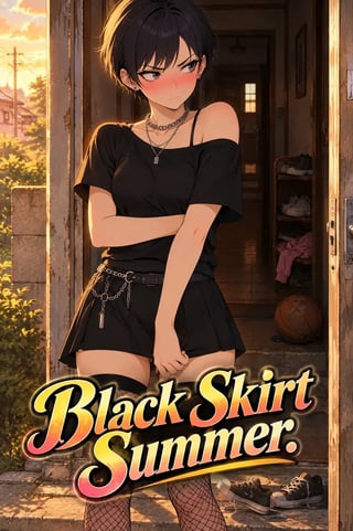 Cover Black Skirt Summer