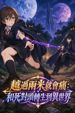 《越過兩米就會痛:和死對頭轉生到異世界》封面