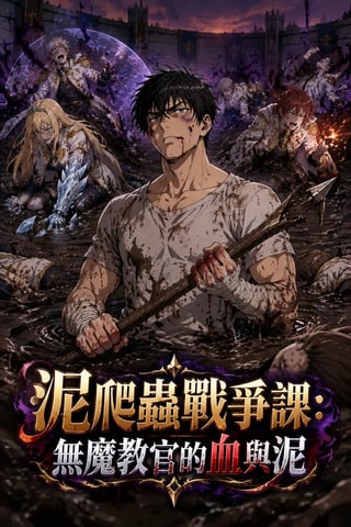 《泥爬蟲戰爭課：無魔教官的血與泥》封面