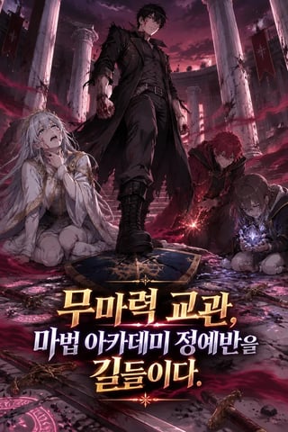 무마력 교관, 마법 아카데미 정예반을 길들이다 표지