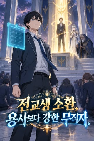 전교생 소환, 용사보다 강한 무직자 표지