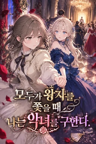 모두가 왕자를 쫓을 때 나는 악녀를 구한다 표지
