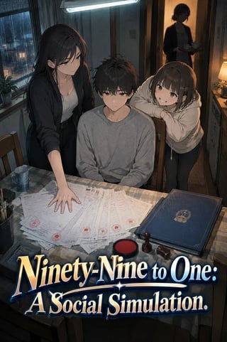 Cover Ninety-Nine to One: A Social Simulation
