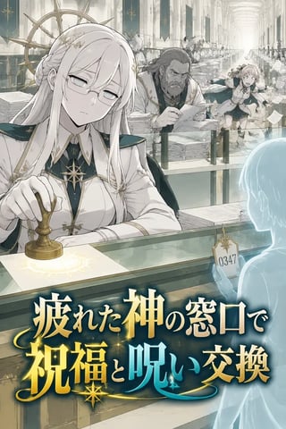 疲れた神の窓口で祝福と呪い交換 の表紙