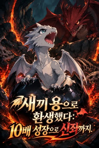 새끼 용으로 환생했다: 10배 성장으로 신좌까지 표지