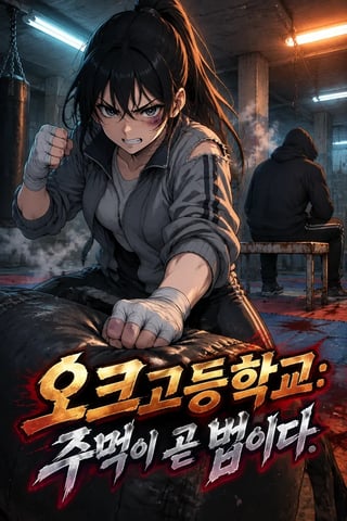 오크고등학교: 주먹이 곧 법이다 표지