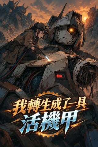《我轉生成了一具活機甲》封面