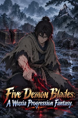 Cover Five Demon Blades: A Wuxia Progression Fantasy