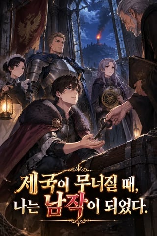 제국이 무너질 때, 나는 남작이 되었다 표지
