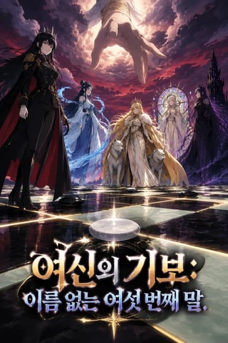 여신의 기보: 이름 없는 여섯 번째 말 표지