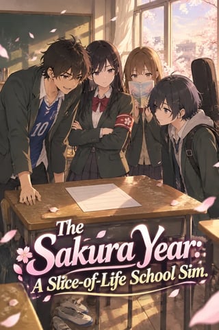 Cover The Sakura Year: A Slice-of-Life School Sim